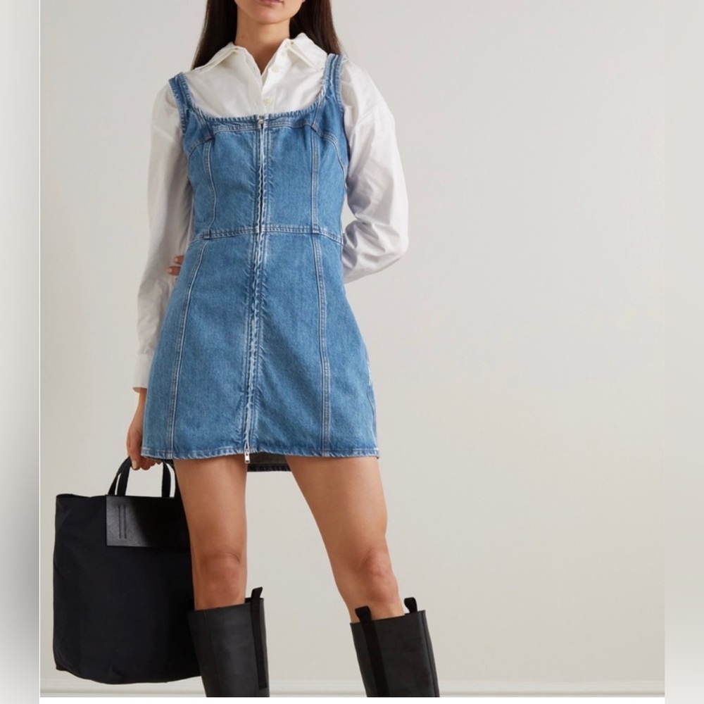 Like new Frame denim bustier dress 💙 - Picture 4 of 7